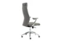Karlstad Grey Faux Leather High Back Rolling Office Desk Chair - Detail