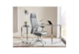 Karlstad Grey Faux Leather High Back Rolling Office Desk Chair - Detail