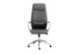 Karlstad Grey Faux Leather High Back Rolling Office Desk Chair - Signature