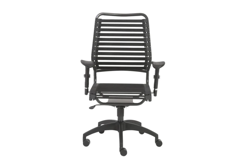 Farum Black High Back Bungee Rolling Office Desk Chair - 360
