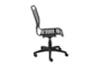 Oslo Black Low Back Bungee Rolling Office Desk Chair - Detail