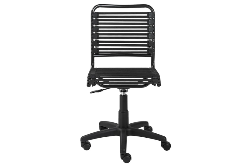 Oslo Black Low Back Bungee Rolling Office Desk Chair - 360