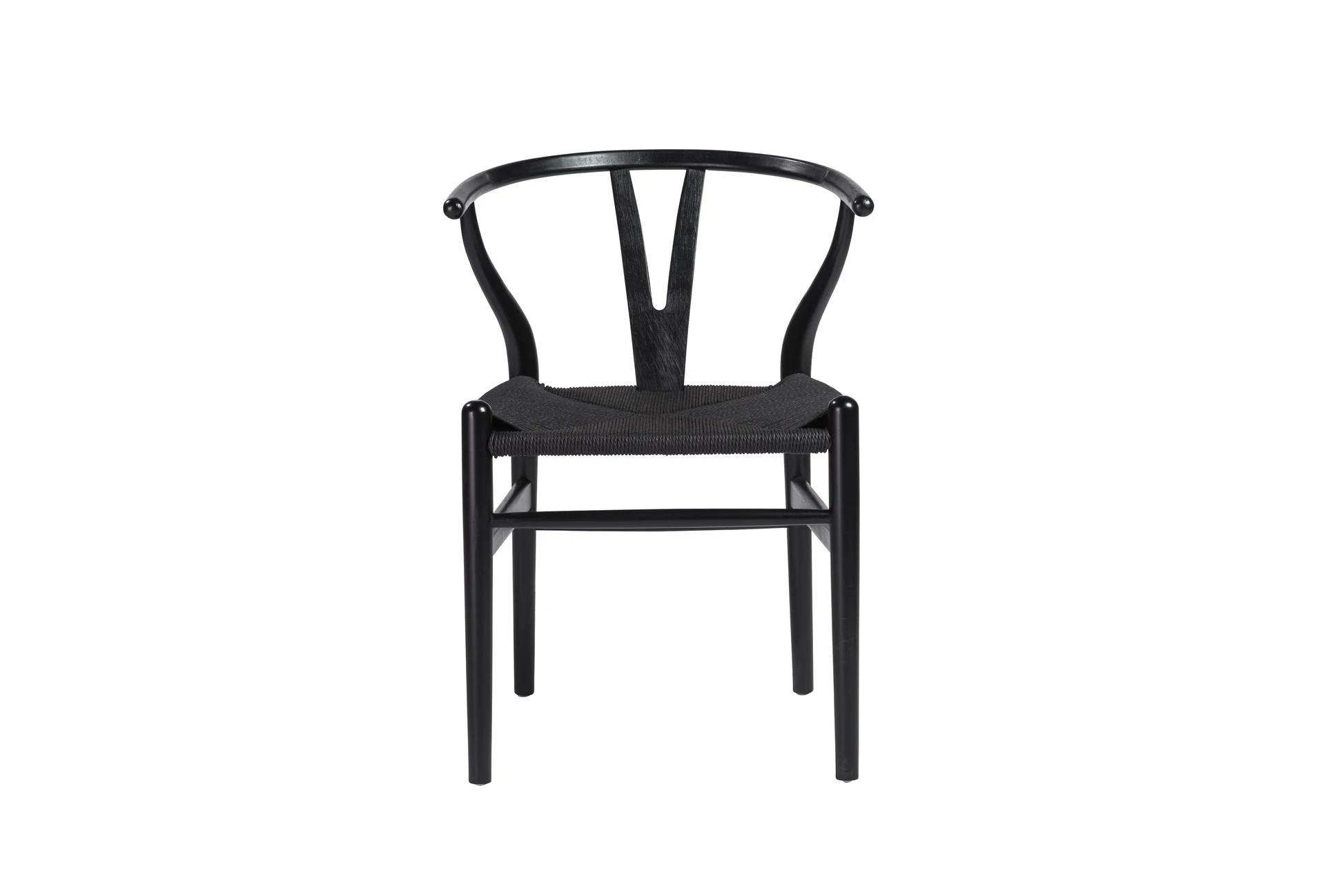 black wishbone chairs dining room