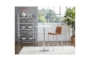 Carlsbad Black And Chrome 62 Inch Bookcase - Detail