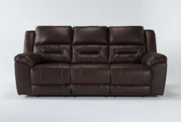 Stoneland Chocolate 93" Reclining Sofa