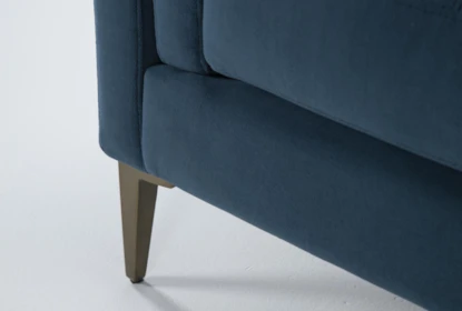 Wesley III Blue Velvet 39" Chair - Detail