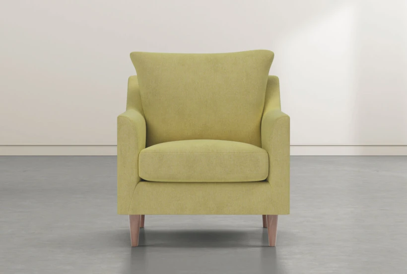 Zoe Yellow Accent Chair - 360