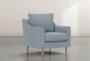 Zoe Blue Accent Chair - Side