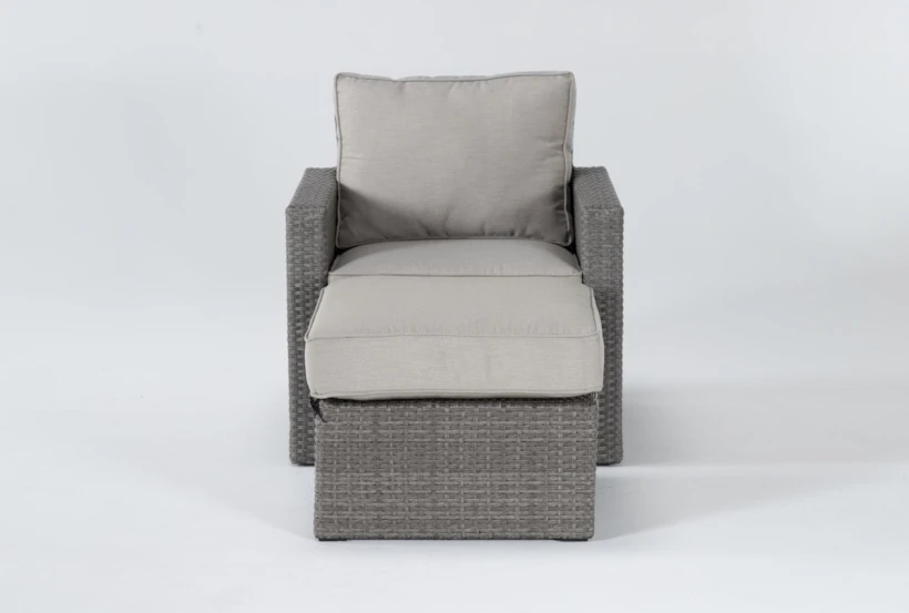 Mojave Outdoor Lounge Chair And Ottoman - 360