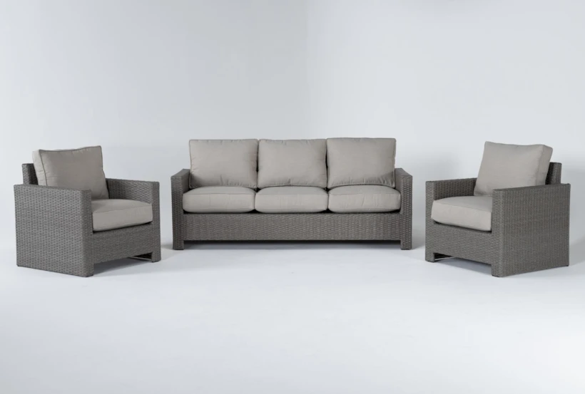 Mojave Outdoor Sofa Conversation Set With 2 Lounge Chairs - 360
