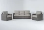 Mojave Outdoor Sofa Conversation Set With 2 Lounge Chairs - Signature