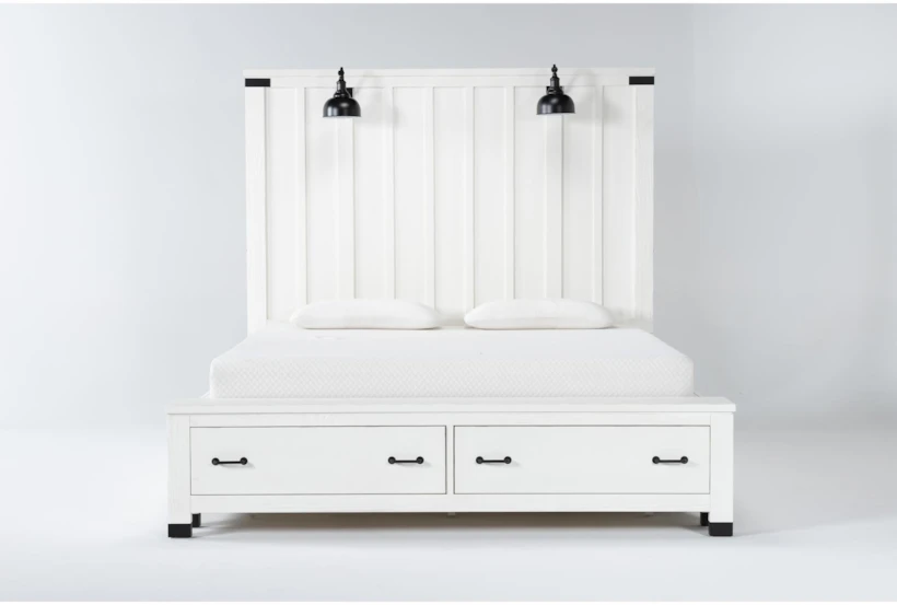 Wade Eastern King Panel Bed With Storage - 360