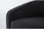 Dani Dark Grey Swivel Barrel Chair - Detail
