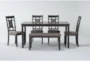 Paige 60" Kitchen Dining With Side Chair Set For 6 - Signature