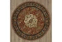 8' Round Rug-Vibrant Medallion Rust - Front