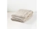 50X70 Beige Diamond Sweater Knit Oversized Throw Blanket - Signature