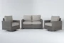 Mojave Outdoor Loveseat With 2 Swivel Lounge Chairs - Signature