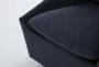 Cypress II Foam Navy 32" Swivel Accent Chair - Detail