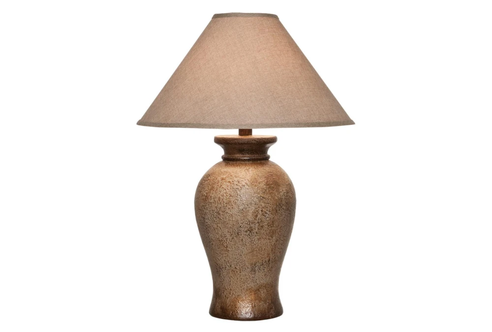 31 Inch Gold Stone Finish Table Lamp