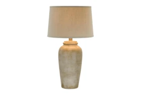 31 Inch Sand Stone Finish Table Lamp