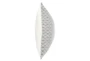 22X22 Gray Tonal Bead + Dart Pattern Throw Pillow - Side