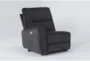 Ronan Steel Power Left Arm Facing Recliner with USB - Side