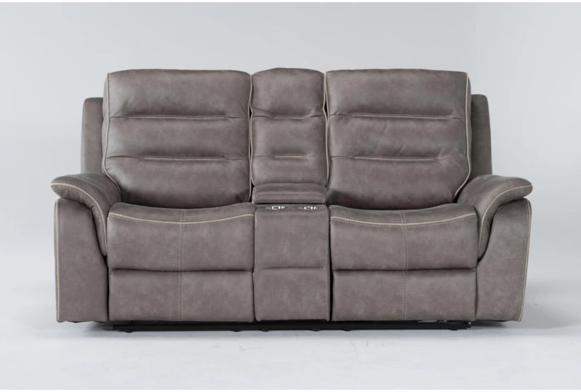 Sirus 76" Power Reclining Loveseat With Console - 360