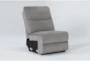 Ronan Oatmeal Armless Chair with USB - Side