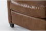 Theodore Honey Brown Leather Arm Chair - Detail