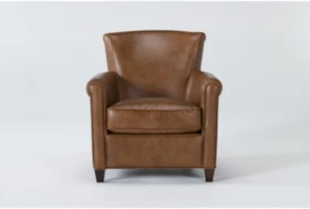 Theodore Honey Leather Arm Chair