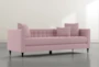 Tate IV Pink Velvet Estate Sofa - Side