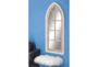 Mirror-53 Inch Antique White + Natural Gothic Arch - Room