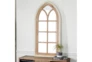 Mirror-53 Inch Antique White + Natural Gothic Arch - Room