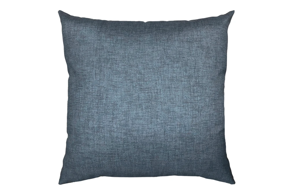 20X20 Black Charcoal Textured Solid Outdoor Throw Pillow