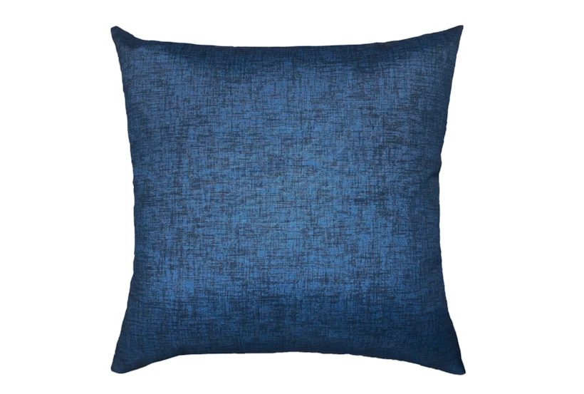 20X20 Navy Blue Textured Solid Outdoor Throw Pillow - 360