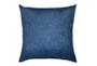 20X20 Navy Blue Textured Solid Outdoor Throw Pillow - Signature