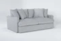 Grand Down II  Grey 83"  Sofa - Side