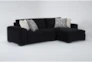 Salem Velvet 2 Piece Sectional With Right Arm Facing Chaise - Signature