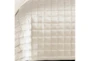 Eastern King Quilt-3 Piece Set Velvet Squares White - Detail