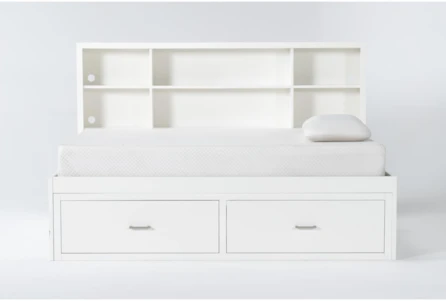 Reese White Twin Roomsaver Bed - Main