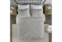 Eastern King Comforter-3 Piece Set Ornate Pattern Grey - Room