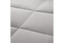 Full/Queen Comforter-3 Piece Set Box Quilted Down Alternative Grey - Detail