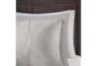 Eastern King/Cal King Comforter-3 Piece Set Box Quilted Down Alternative Grey - Detail