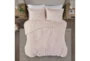 Twin Comforter-2 Piece Set Plush Medallion Pink - Room