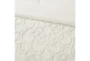 Full/Queen Comforter-3 Piece Set Chenille Medallion White - Detail