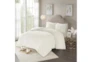 Full/Queen Comforter-3 Piece Set Chenille Medallion White - Room