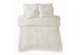 Full/Queen Comforter-3 Piece Set Chenille Medallion White - Signature