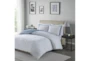 Twin Comforter-2 Piece Set Reversible Stripe Down Alternative Blue - Room