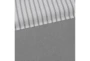 Twin Comforter-2 Piece Set Reversible Stripe Down Alternative Grey - Detail