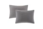 Full/Queen Comforter-3 Piece Set Crinkle Textured Charcoal - Detail